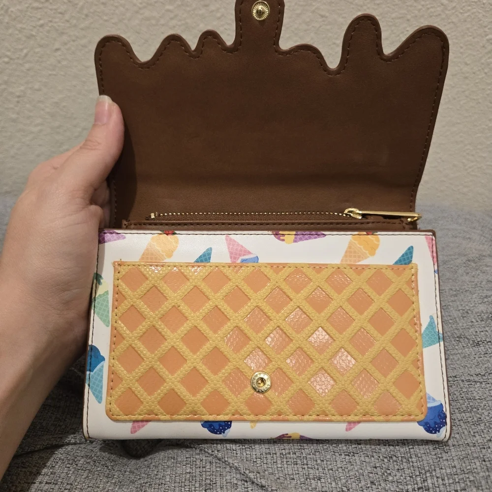 Loungefly Brown and Tan Ice Cream Wallet - Picture 9 of 14